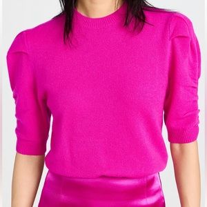 Frame Hot Pink Cashmere Sweater